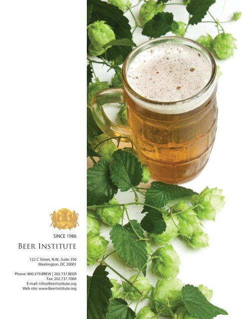 Annual Report - The Beer Institute