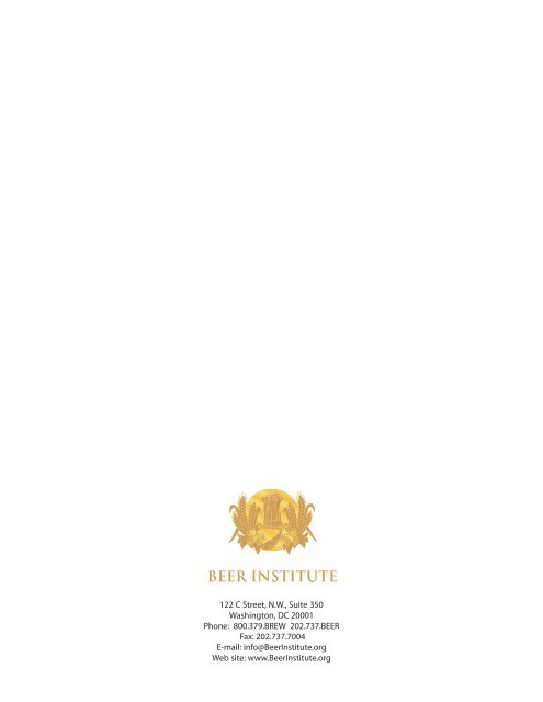 Annual Report - The Beer Institute