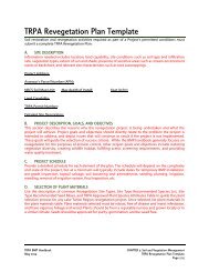 TRPA Revegetation Plan Template - Tahoe BMP