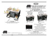 Mobile Hot/Cold Buffet Cart & Mobile Hot Buffet Cart - Cadco, Ltd