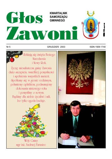 zawonia grudzieÅ 2003.p65 - UrzÄd Gminy Zawonia