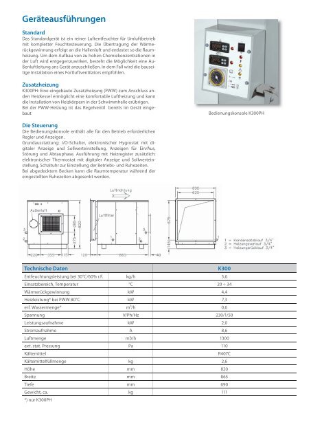 Luftentfeuchter Schwimmbäder - BÄRENKÄLTE GmbH