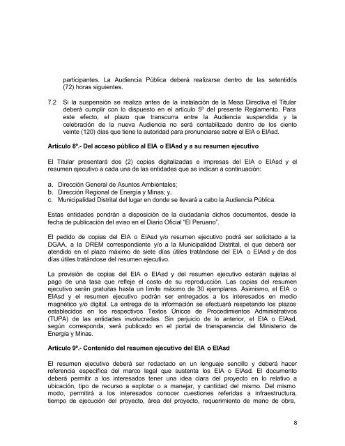 Reglamento de Consulta y ParticipaciÃ³n Ciudadana en el ...