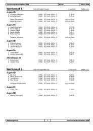 Vereinsmeisterschaften 2004 Protokoll - johannzimmermann.de