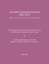 WV Juvenile Corrections Forecast 2002-2013 - West Virginia ...