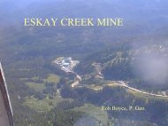 Eskay Creek Mine - Minerals North