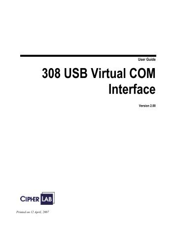 308 USB Virtual COM Interface - VIC Computer (HK)