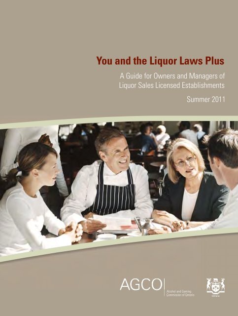 You and the Liquor Laws Plus - Alcohol and Gaming Commission of ...