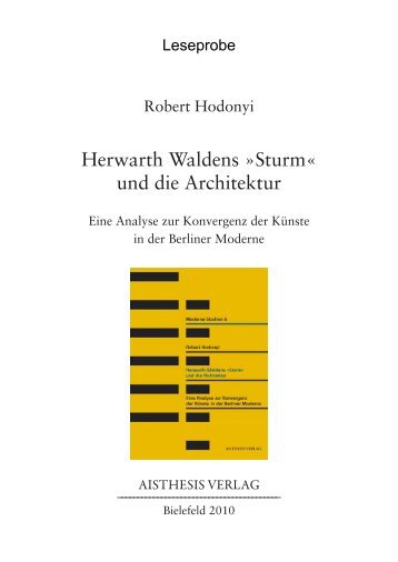 Herwarth Waldens »sturm« und die Architektur