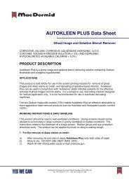 Autokleen Plus-PDS-English (.PDF) - MacDermid Autotype