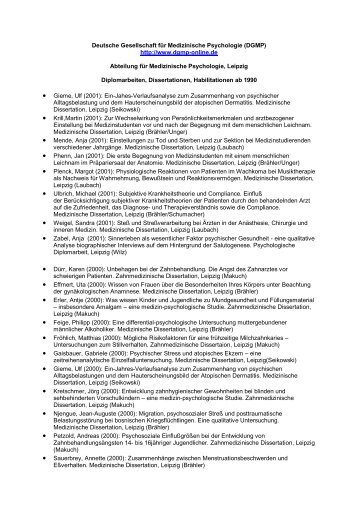 Gieme, Ulf (2001): Ein-Jahes-Verlaufsanalyse zum Zusammenhang