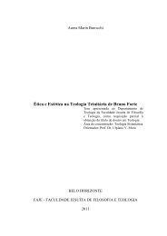 Ãtica e EstÃ©tica na Teologia TrinitÃ¡ria de Bruno Forte - FaJe
