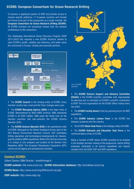 ecord-iodp - European Consortium for Ocean Research Drilling