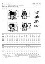 Dimension drawing M2BA 160 - 250 - Servorecambios