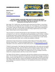 Pacifico Beer Launches Free Shuttle Bus in San - Crown Imports LLC