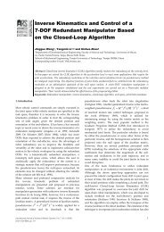 Inverse Kinematics and Control of a 7-DOF Redundant Manipulator ...