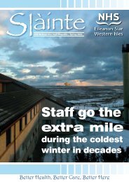 Staff go the - NHS Western Isles