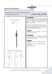 PTC / PT 100 - Reissmann Sensortechnik GmbH