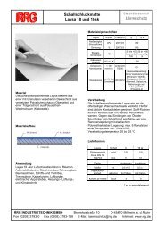 Schallschluckmatte Laysa 18 und 18sk - RRG Industrietechnik GmbH