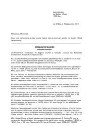 Administration du Bulletin officiel 1950 Sion Le ChÃ¢ble, le ... - Bagnes