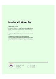 Interview with Michael Beer - Change Management Online