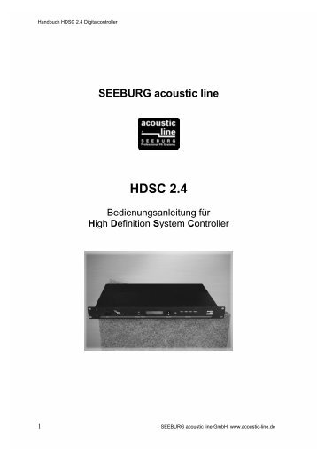 HDSC 2.4 - Seeburg acoustic line