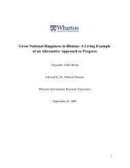 Gross National Happiness in Bhutan: A Living Example of an ...