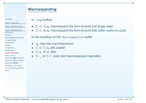 SLIME Superior Lisp Interaction Mode for Emacs - Common Lisp.net