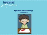 Klinisch onderwijs KNO Epistaxis (neusbloeding)