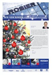 WIR VON ROSIER I unser Magazin für mobile ... - Autohaus Rosier