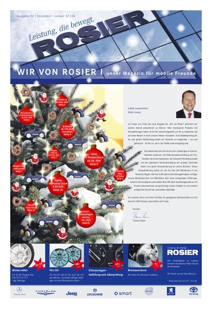 WIR VON ROSIER I unser Magazin für mobile  - Autohaus Rosier