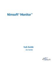 Nimsoft Monitor hub Guide - Nimsoft Library