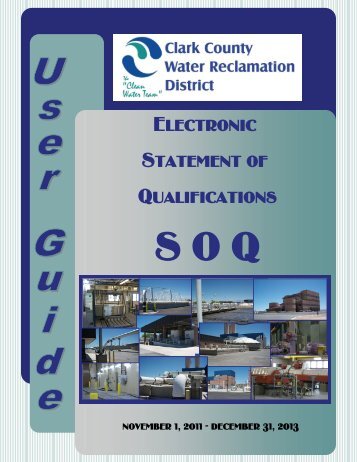 Electronic Statement of Qualifications - Clark County Water ...