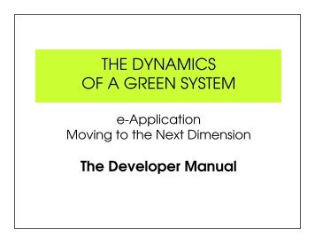 User Manual Developer - e-Application