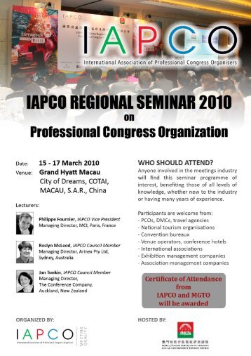 WELCOME - IAPCO