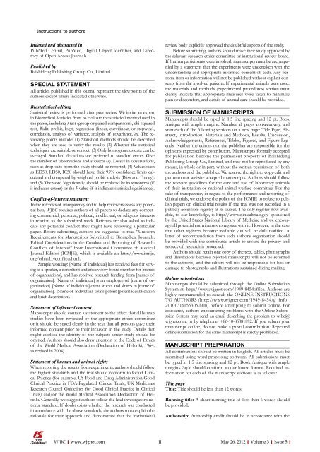 5 - World Journal of Gastroenterology