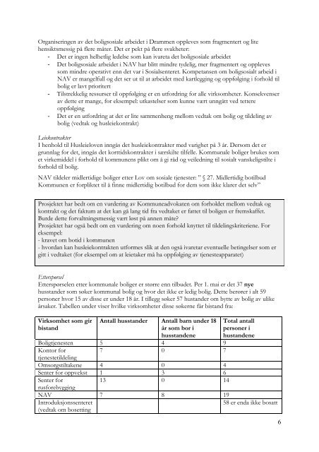 1. tertialrapport 2011 - Drammen kommune