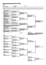 Kreismeisterschaft O19 2011 - Badminton in der VT Rinteln