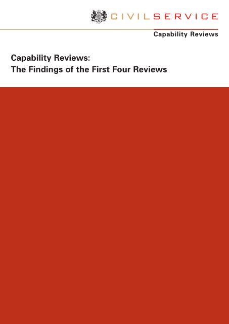 Capability Review - The Civil Service