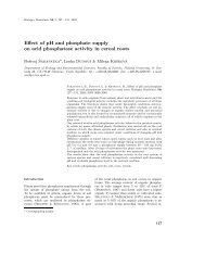 Effect of ph and phosphate supply on acid phosphatase activity in ...