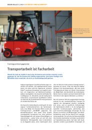 transportarbeit ist facharbeit - Deutsche Edelstahlwerke ...