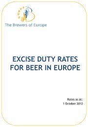 EXCISE DUTY RATES FOR BEER IN EUROPE - The Brewers of ...