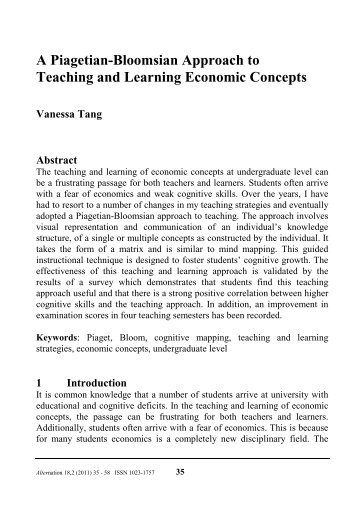 A Piagetian-Bloomsian Approach to Teaching and Learning ...