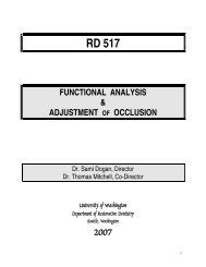 DEPARTMENT OF RESTORATIVE DENTISTRY