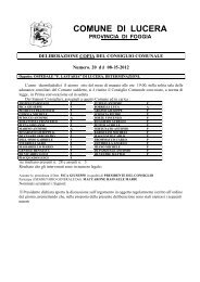 Delibera di C. C. n. 20 del 08/05/2012 - Comune di Lucera