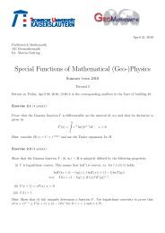 Special Functions of Mathematical (Geo-)Physics