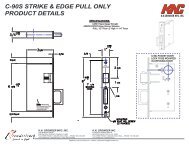 c-90s strike & edge pull only installation & template - KN Crowder Inc