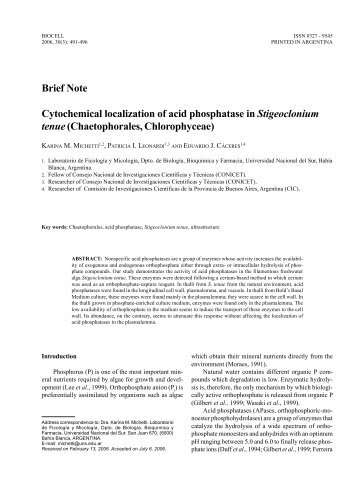 Brief Note Cytochemical localization of acid phosphatase in ...