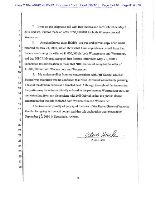 Case 2:10-cv-04420-SJO-JC Document 18-1 Filed 09/21/10 Page 1 ...