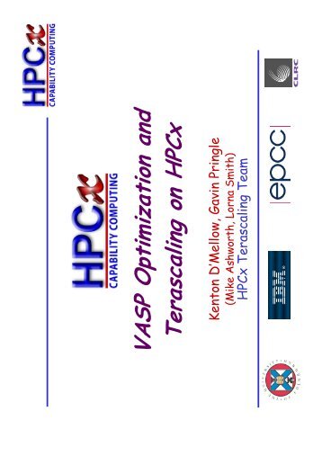 A presentation about VASP on HPCx